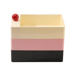 <span class=keywords><strong>Caja</strong></span> de Almacenamiento de Joyas de Plástico con Diseño de Dopamina Multicapa, Capacidad de 1 Litro, Diseño Giratorio para Dormitorio, Guardarropa, Estilo Nórdico, <span class=keywords><strong>Caja</strong></span> de Cosméticos - Product Image 5