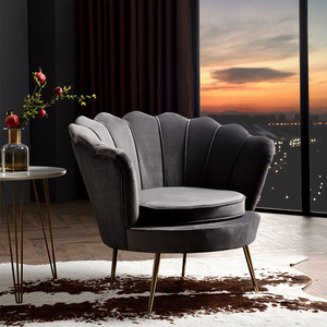 Sofá de terciopelo dorado, descanso del mediodía, nórdico, moderno, perezoso, con alas de terciopelo, sillas de salón decorativas, juegos de Metal para el hogar, muebles, sofá para sala de estar - Product Image 3
