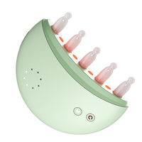 Masseur électrique du cuir chevelu, peigne chauffant en jade, lumière rouge, brosse de massage pour les soins capillaires, pour la maison, le salon, le bien-être, vente en gros B2B