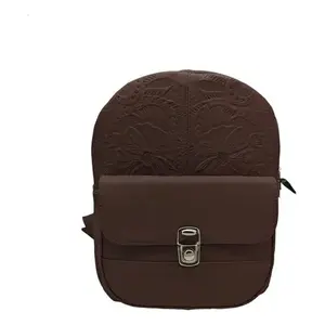 Mochila Fana Karolina Vintage de Cuero Genuino 5L con Cierre Antirrobo para Uso Diario Unisex - Product Image 4