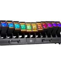 Barra de Luz Móvil LED IP65 a Prueba de Agua con Zoom, Modelo PXL Curve 12, 12*60W, con Tira de Luz Blanca Cálida (WW) y Blanca Fría (CW), Sistema de Iluminación para DJ
