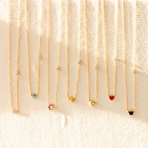 Collier pendentif papillon en acier inoxydable plaqué, nouveau design pour femme, livraison gratuite, cadeau idéal pour les fêtes - Product Image 5