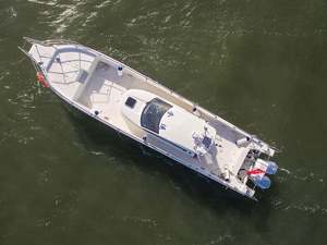 GOLDLUCK JY-377 38ft/11.47m Commercial Fiberglass Fishing Luxury Yacht Saltwater Outboard Engine Center Console Boats for Sports - Product Image 5