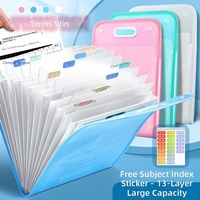 Bolsa Vertical Plegable para Documentos, Carpeta Transparente de Polipropileno, Maletín de Transporte, Bolsa para Exámenes de Estudiantes, Archivador de Oficina, Modelo 701