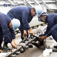 Cadena de Anclaje de Acero CM490 Aprobada por CCS para Barcos Marinos, Cadena de Anclaje Marina de Acero con Eslabones de 38 mm