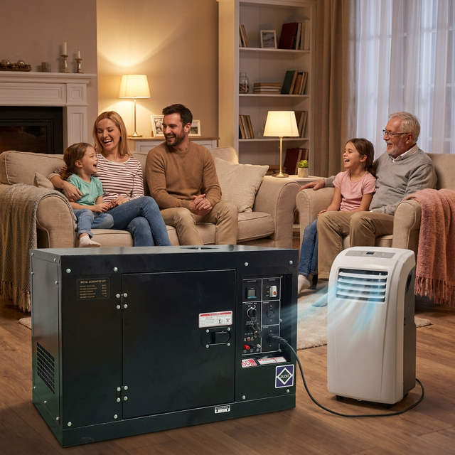 10KW 12KW 15KW 16KW 18KW 15KVA Super Silent Diesel Generator 110V 220V 230V 380V 400V Portable Electric Generator Power 50/60hz
