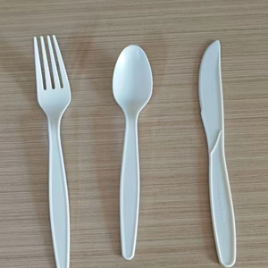 100% biodegradabile Eco Friendly PLA posate coltello forchetta e cucchiaio compostabile da 6/7 pollici stoviglie usa e getta - Product Image 1