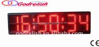 Écran LED d'extérieur à succès avec fonction graphique, puces à tube rouge, pour aéroport, garantie 1 an, horloge et température, prix bas
