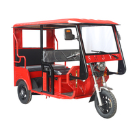 Rickshaw électrique populaire pour adultes à trois roues, carrosserie ouverte, châssis en acier, 60V, 4 passagers, moteur sans balais à onde sinusoïdale haute puissance
