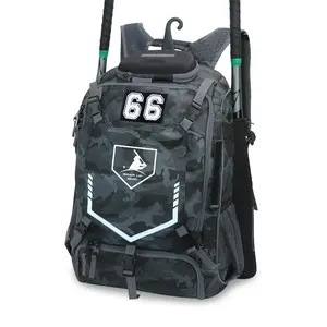 Charcoal Camo custom Baseball Bag