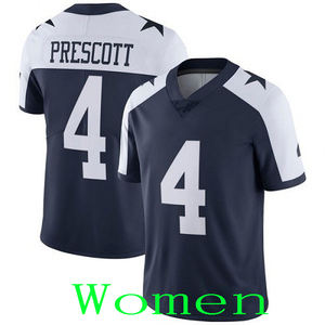 Wanita wanita 4 Dak Prescott 21 Ezekiel Elliott 7 trewon Diggs 88 ceebee domba 11 Micah Parsons Jersey sepak bola - Product Image 1