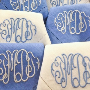 Personalized Custom Christmas Handmade Embroidery <b>Table</b> <b>Cloth</b> Napkin 100% <b>Linen</b> Placemat for Wedding - Product Image 6