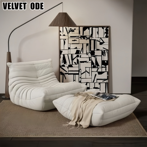 โซฟาหนังรุ่นใหม่แบบประหยัดพื้นที่ ทนทานต่อคราบสกปรกและการกัดกร่อน เหมาะสำหรับเฟอร์นิเจอร์ห้องนั่งเล่น - Product Image 5