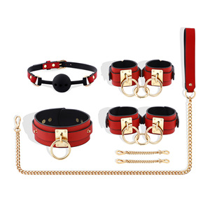 Traje de Bondage BDSM de Cuero Genuino, Juguetes Sexuales para Parejas, Esposas para Juegos de <span class=keywords><strong>Dominación</strong></span> Masculina - Product Image 3