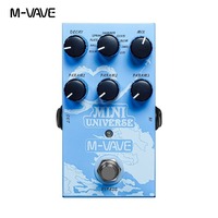 M-vave mini-universe pemodelan Digital Pedal gitar Reverb Pedal efek logam untuk Amplifier untuk perdagangan luar negeri