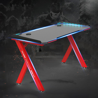 Échantillons gratuits de Tables de jeux vidéo pliables pour Pc, console moderne Internet Cafe, photo noire rvb, bureau de jeux pour Pc