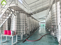 Cuve de fermentation de vin rouge en acier inoxydable sur mesure 10HL~10KL, Fermenteur de vin commercial pour vignobles avec enveloppe de refroidissement à serpentin semi-circulaire