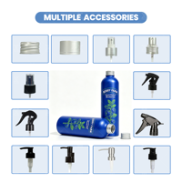 Bouteille en aluminium de qualité alimentaire personnalisée de 300 ml, 330 ml, 400 ml, 473 ml, 500 ml, 600 ml pour le café, les jus, les boissons, bouteille de recharge, canette en aluminium