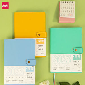 Deli BP102 <span class=keywords><strong>2023</strong></span> planificateur A5 Journal cahier hebdomadaire mensuel planification calendrier habitudes objectifs Tracker gestion du temps de haute qualité haute qualité - Product Image 3