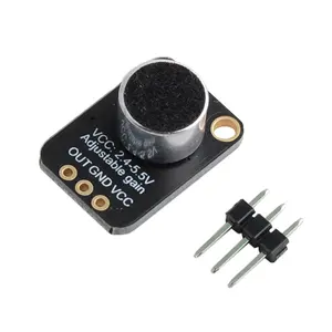 Original GY- MAX4466 Capteur Microphone MAX4466 Carte Amplificateur Microphone Electret avec Gain Réglable pour Arduino