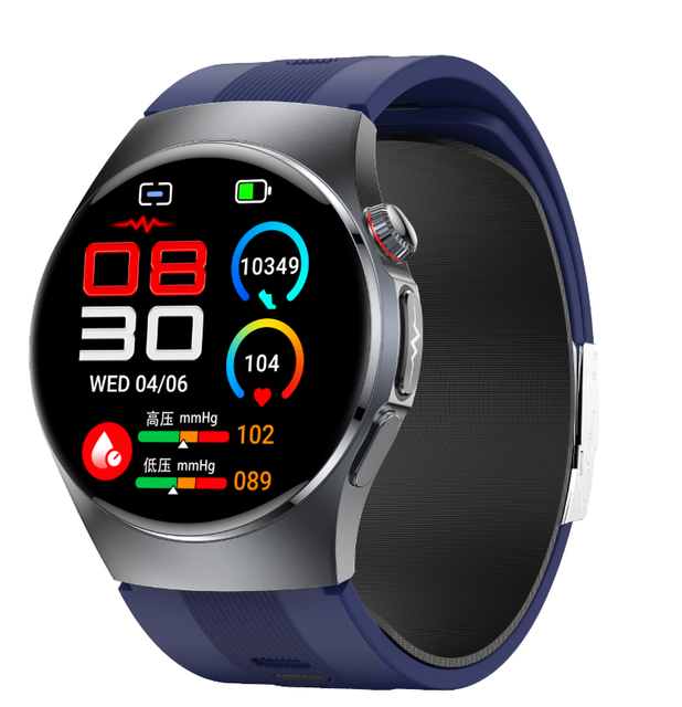 2026 Best Health Monitor Waterproof Men Women ECG PPG Air Pump Blood Pressure Smart Watch With SDK
