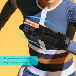 Ayarlanabilir alüminyum tam el bilek Brace Palm Guard Fitness güvenlik atel 2 parmak kırığı tetik parmak için bileklikler - Product Image 4