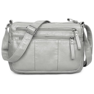 Sac bandoulière vert en PU avec fermeture éclair, style élégant, toutes saisons, mini sac pour femme, mode, rivets, résistant à l'eau - Product Image 2