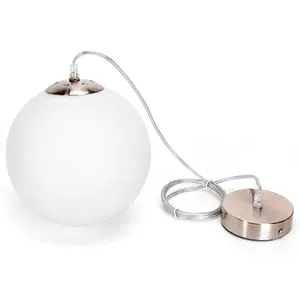 E27 crystal pendant lamp, elegant design, without <b>light</b> source, ideal for <b>decorative</b> lighting in homes and spaces - Product Image 1