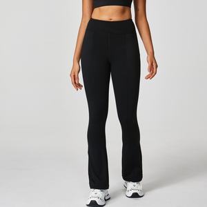 Pantalones de Gimnasio Personalizados para Mujer, Cintura Alta, Cierre Elástico, Pierna Ancha, Leggings de Yoga para Entrenamiento - Product Image 3