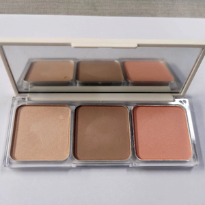 Etiqueta privada Maquillaje vegano profesional Alta pigmentación Larga duración 3 tonos de color Paleta de sombras de ojos en polvo - Product Image 1