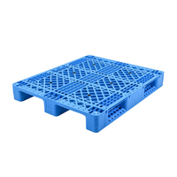 Grande palette en plastique à grille bleue, grands bacs en plastique, bac en plastique pour entrepôt
