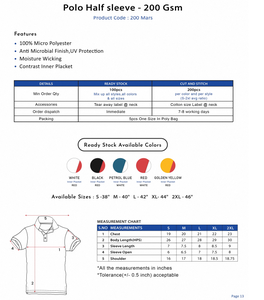 Polo à manches courtes 200 GSM de haute qualité, doux, confortable, durable, respirant, élégant, décontracté, parfait pour les hommes et les femmes - Product Image 6