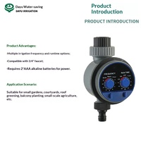 Contrôleur d'irrigation de cour GC-1, arrosage automatique, minuterie électronique intelligente, système d'irrigation goutte à goutte, interrupteur à vanne à bille