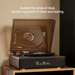 Hot Sale Multifunctional Turntable Record Player 5.3 <b>USB</b> FM Retro BT Record Player Radio Vintage Remote <b>Control</b> Home Audio Decor - Product Image 5