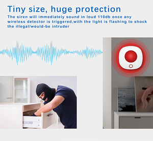 {Fabricante} Sistema de Alarma WiFi Tuya 85db para Hogar Inteligente, Sirena WiFi Inalámbrica para el Hogar - Product Image 3