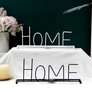 Vente en gros directe usine : Articles de décoration d'intérieur élégants en fil métallique, objets artisanaux de table, édition noir et blanc - Product Image 2