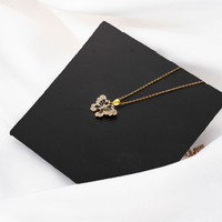PT058-059 Collier Chaîne Papillon Plaqué Or Hypoallergénique en Acier Inoxydable, Bijou Bohème & Quotidien, Cadeau de Luxe pour Femme