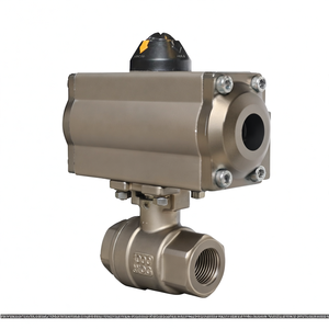 Válvula de Bola Neumática de Doble Acción de Acero Inoxidable 316 con Rosca Hembra de 1/2 Pulgada y 2 Vías COVNA DN15 - Product Image 3