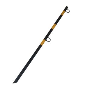 <span class=keywords><strong>Poteau</strong></span> de signalisation jaune et noir de 1500 mm en acier, <span class=keywords><strong>poteau</strong></span> de clôture temporaire avec crochet pour l'isolation routière de chantier - Product Image 2