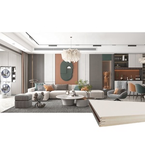 Panneau mural WPC de couleur <span class=keywords><strong>bois</strong></span> <span class=keywords><strong>blanc</strong></span> décoratif pour l'intérieur, salon - Product Image 5