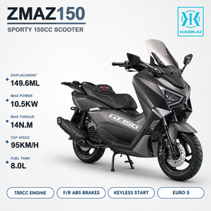 Vente en gros d'usine, maxi-scooter 150cc, moteur refroidi par eau, freins ABS, vitesse maximale de 95 km/h, démarrage sans clé, EURO 5, pour adultes - Product Image 1