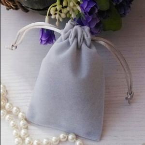 Custom 7*9cm High Quality Velvet Pouches Sofa Jewellery <b>Bag</b> Drawstring for Wedding <b>Gifts</b> Crafts/Candles for <b>Personalised</b> - Product Image 4