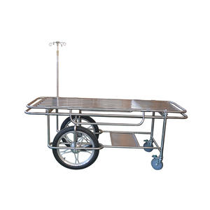 Chariot médical mobile d'acier inoxydable des meubles d'hôpital 304 sur le chariot multifonctionnel de roues avec la poubelle - Product Image 2