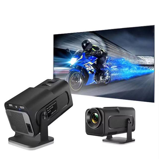 HY320 Home Cinema Projector 4K Decoding 1080P Resolution 300Ansi Lumens Dual Band Wifi Built-in Speaker Android Projector