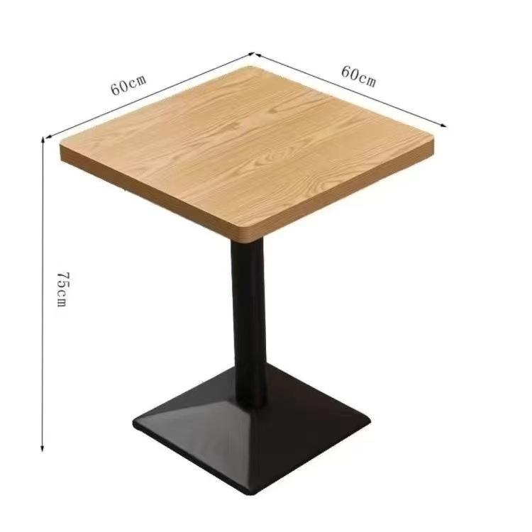 Natural wood color, 60*60 (with black beveled feet)