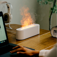 Diffuseur d'arôme électrique à ultrasons portable populaire humidificateur USB flamme de Simulation colorée de table facile pour un usage domestique