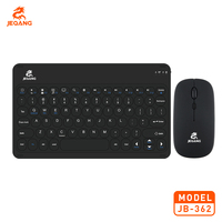Ensemble clavier et souris Jeqang au design ultra-fin avec touches chocolat pour ordinateurs portables et ordinateurs Apple