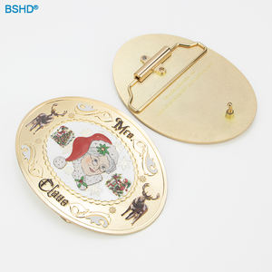 Vente <span class=keywords><strong>en</strong></span> gros d'accessoires de déguisement de Noël avec logo personnalisé français 148*106mm Boucles de ceinture <span class=keywords><strong>en</strong></span> métal <span class=keywords><strong>en</strong></span> alliage de zinc pour <span class=keywords><strong>le</strong></span> <span class=keywords><strong>père</strong></span> Noël - Product Image 3