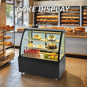 <span class=keywords><strong>Vitrina</strong></span> <span class=keywords><strong>Refrigerada</strong></span> XY para Postres, Frutas y Pasteles con Puerta Trasera en Arco <span class=keywords><strong>de</strong></span> 0.7 Metros - Product Image 3