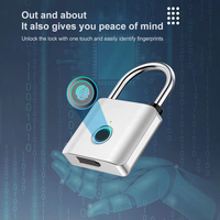 IP65 Waterproof Outdoor Office Cabinet Lock Biometric Fingerprint Security Door with Padlock Drawer Smart Lock OEM ODM Support